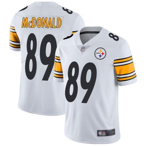 Nike Pittsburgh Steelers #89 Vance McDonald White Stitched NFL Vapor Untouchable Limited Jersey