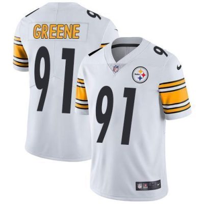 Nike Pittsburgh Steelers #91 Kevin Greene White Stitched NFL Vapor Untouchable Limited Jersey