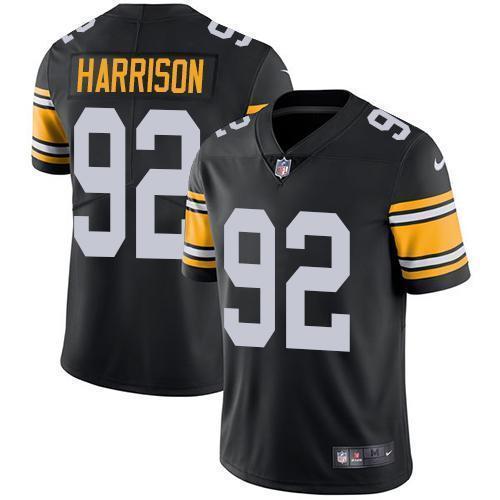 Nike Pittsburgh Steelers #92 James Harrison Black Alternate Stitched NFL Vapor Untouchable Limited Jersey