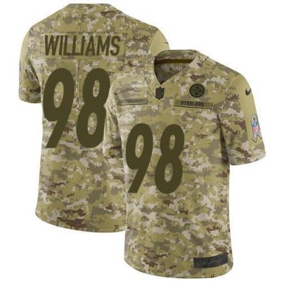 Nike Pittsburgh Steelers #98 Vince Williams Camo Stitched NFL Limited 2018 Salute To Service Jersey