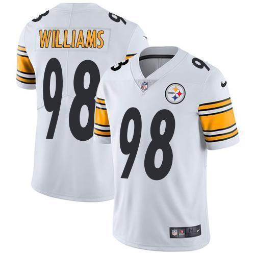 Nike Pittsburgh Steelers #98 Vince Williams White Stitched NFL Vapor Untouchable Limited Jersey