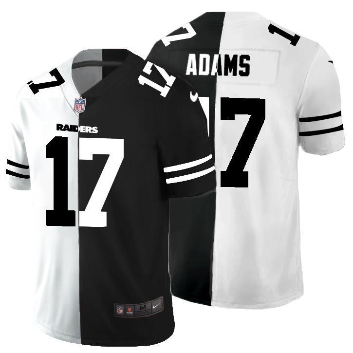 Nike Raiders #17 Davante Adams Black V White Peace Split Nike Vapor Untouchable Limited NFL Jersey