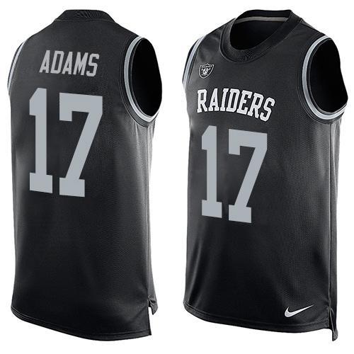 Nike Raiders #17 Davante Adams Black Team Color Stitched NFL Limited Tank Top Jersey
