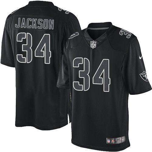 Nike Raiders #34 Bo Jackson Black Stitched NFL Impact Limited Jersey