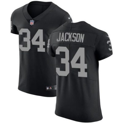 Nike Raiders #34 Bo Jackson Black Team Color Stitched NFL Vapor Untouchable Elite Jersey