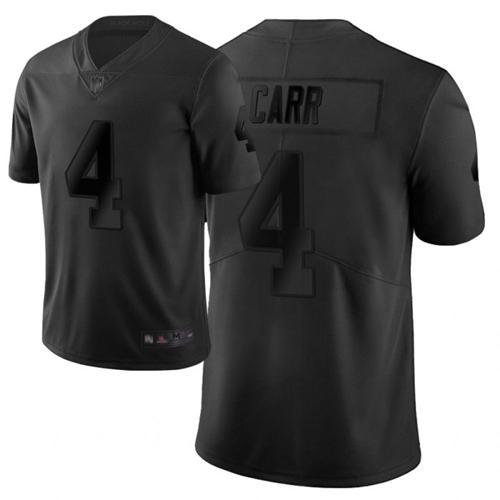 Nike Raiders #4 Derek Carr Black Stitched NFL Limited City Edition Jersey