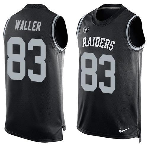 Nike Raiders #83 Darren Waller Black Team Color Stitched NFL Limited Tank Top Jersey