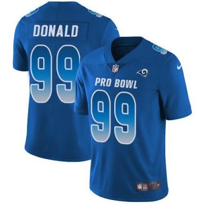 Nike Rams #99 Aaron Donald Royal Stitched NFL Limited NFC 2018 Pro Bowl Jersey