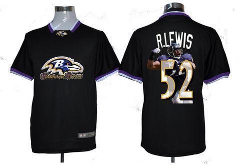 Nike Ravens #52 Ray Lewis Black NFL Game All Star Fashion Jersey