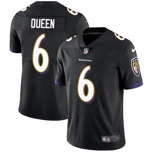 Nike Ravens #6 Patrick Queen Black Alternate Stitched NFL Vapor Untouchable Limited Jersey