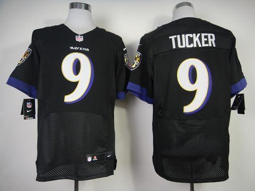 Nike Ravens #9 Justin Tucker Black Alternate Stitched NFL New Elite Jersey