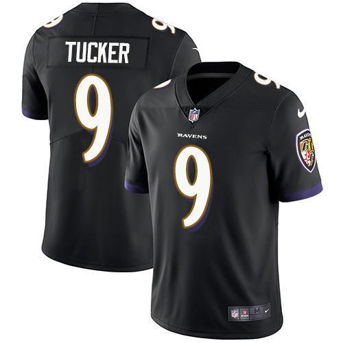 Nike Ravens #9 Justin Tucker Black Alternate Stitched NFL Vapor Untouchable Limited Jersey