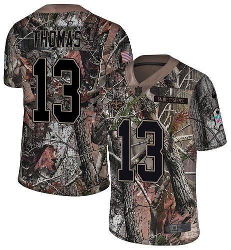 Nike Saints #13 Michael Thomas Camo Stitched NFL Limited Rush Realtree Jersey