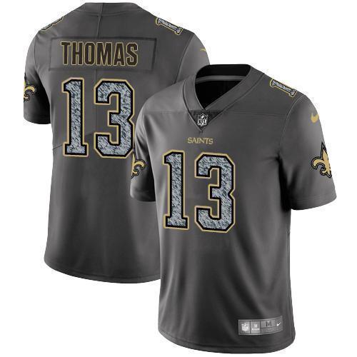 Nike Saints #13 Michael Thomas Gray Static Stitched NFL Vapor Untouchable Limited Jersey