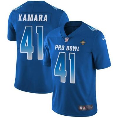 Nike Saints #41 Alvin Kamara Royal Stitched NFL Limited NFC 2019 Pro Bowl Jersey