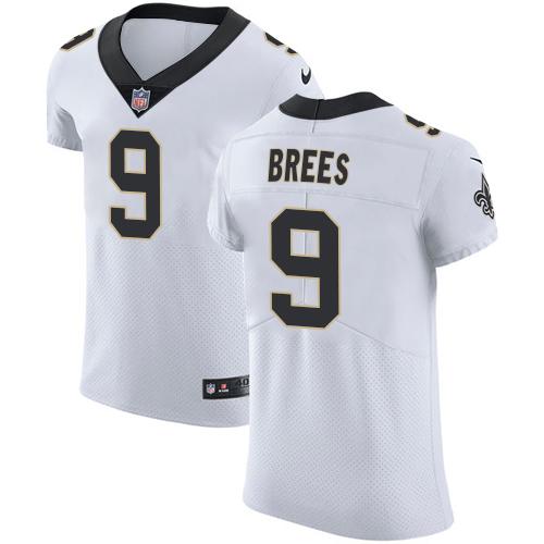 Nike Saints #9 Drew Brees White Stitched NFL Vapor Untouchable Elite Jersey