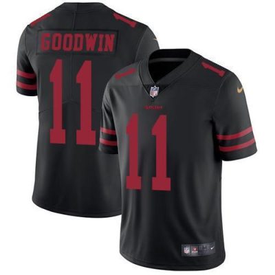 Nike San Francisco 49ers #11 Marquise Goodwin Black Alternate Stitched NFL Vapor Untouchable Limited Jersey