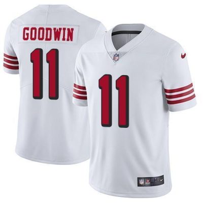 Nike San Francisco 49ers #11 Marquise Goodwin White Rush Stitched NFL Vapor Untouchable Limited Jersey