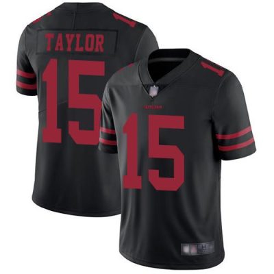 Nike San Francisco 49ers #15 Trent Taylor Black Alternate Stitched NFL Vapor Untouchable Limited Jersey