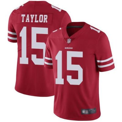 Nike San Francisco 49ers #15 Trent Taylor Red Team Color Stitched NFL Vapor Untouchable Limited Jersey