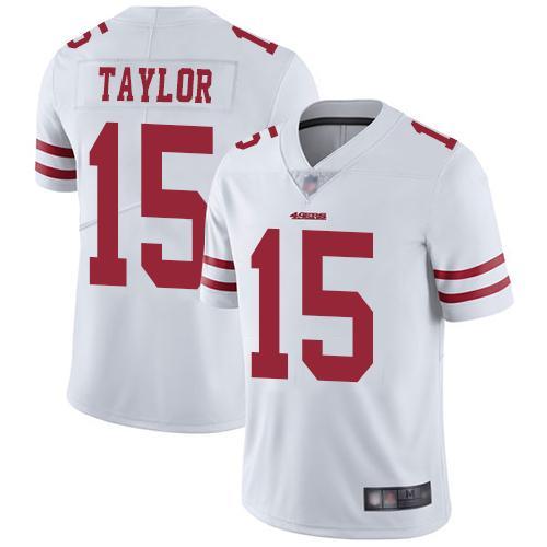 Nike San Francisco 49ers #15 Trent Taylor White Stitched NFL Vapor Untouchable Limited Jersey