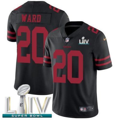 Nike San Francisco 49ers #20 Jimmie Ward Black Super Bowl LIV 2020 Alternate Stitched NFL Vapor Untouchable Limited Jersey
