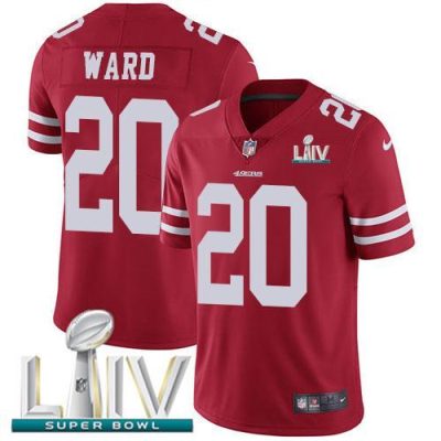 Nike San Francisco 49ers #20 Jimmie Ward Red Super Bowl LIV 2020 Team Color Stitched NFL Vapor Untouchable Limited Jersey