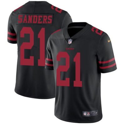 Nike San Francisco 49ers #21 Deion Sanders Black Alternate Stitched NFL Vapor Untouchable Limited Jersey