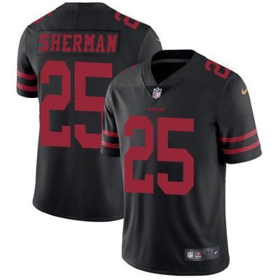 Nike San Francisco 49ers #25 Richard Sherman Black Alternate Stitched NFL Vapor Untouchable Limited Jersey