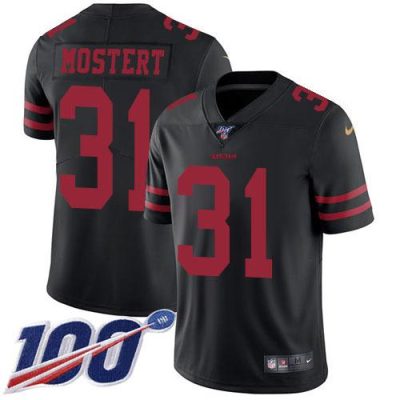Nike San Francisco 49ers #31 Raheem Mostert Black Alternate Stitched NFL 100th Season Vapor Untouchable Limited Jersey