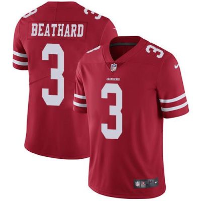 Nike San Francisco 49ers #3 C.J. Beathard Red Team Color Stitched NFL Vapor Untouchable Limited Jersey