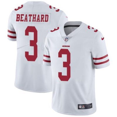 Nike San Francisco 49ers #3 C.J. Beathard White Stitched NFL Vapor Untouchable Limited Jersey