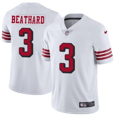 Nike San Francisco 49ers #3 C.J. Beathard White Rush Stitched NFL Vapor Untouchable Limited Jersey