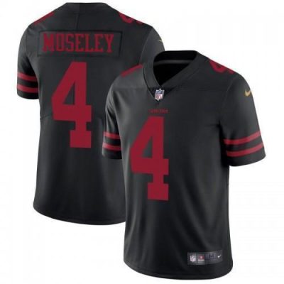 Nike San Francisco 49ers #4 Emmanuel Moseley Black Alternate Stitched NFL Vapor Untouchable Limited Jersey