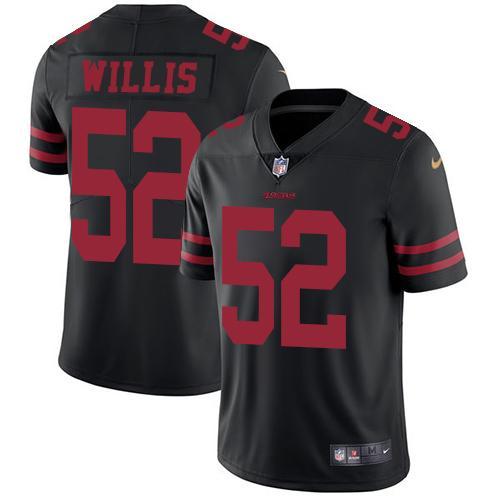 Nike San Francisco 49ers #52 Patrick Willis Black Alternate Stitched NFL Vapor Untouchable Limited Jersey