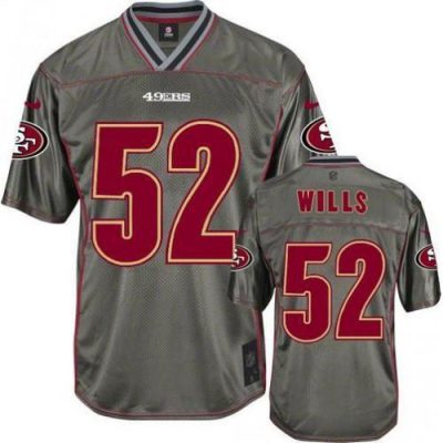 Nike San Francisco 49ers #52 Patrick Willis Grey Stitched NFL Elite Vapor Jersey