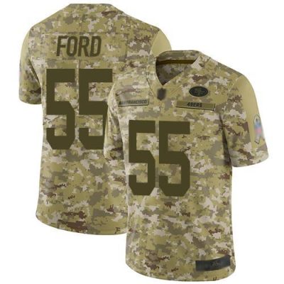 Nike San Francisco 49ers #55 Dee Ford Camo Stitched NFL Limited 2018 Salute To Service Jersey
