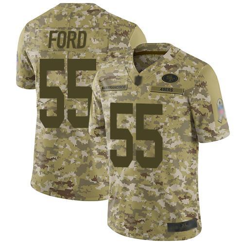Nike San Francisco 49ers #55 Dee Ford Camo Stitched NFL Limited 2018 Salute To Service Jersey