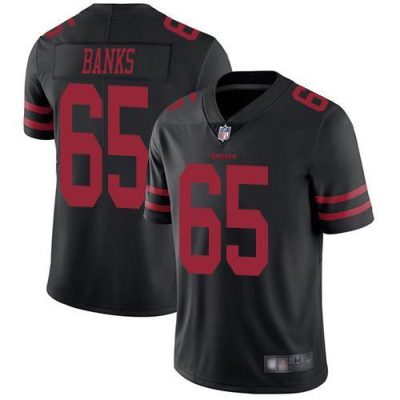 Nike San Francisco 49ers #65 Aaron Banks Black Alternate Stitched NFL Vapor Untouchable Limited Jersey