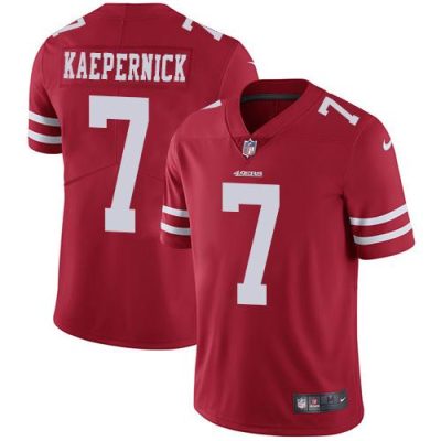 Nike San Francisco 49ers #7 Colin Kaepernick Red Team Color Stitched NFL Vapor Untouchable Limited Jersey