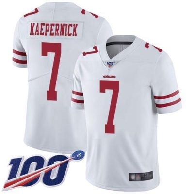 Nike San Francisco 49ers #7 Colin Kaepernick White Stitched NFL 100th Season Vapor Limited Jersey