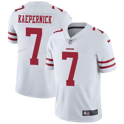 Nike San Francisco 49ers #7 Colin Kaepernick White Stitched NFL Vapor Untouchable Limited Jersey