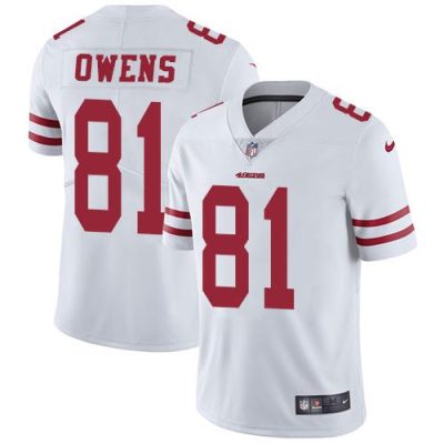 Nike San Francisco 49ers #81 Terrell Owens White Stitched NFL Vapor Untouchable Limited Jersey