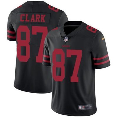 Nike San Francisco 49ers #87 Dwight Clark Black Alternate Stitched NFL Vapor Untouchable Limited Jersey