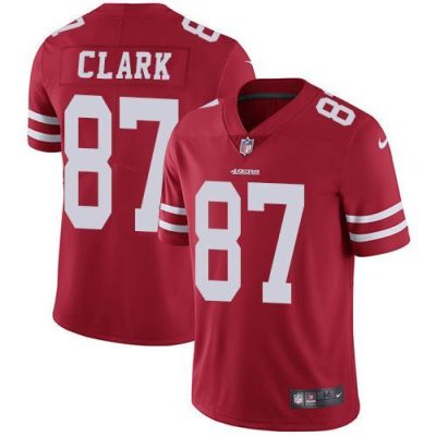 Nike San Francisco 49ers #87 Dwight Clark Red Team Color Stitched NFL Vapor Untouchable Limited Jersey
