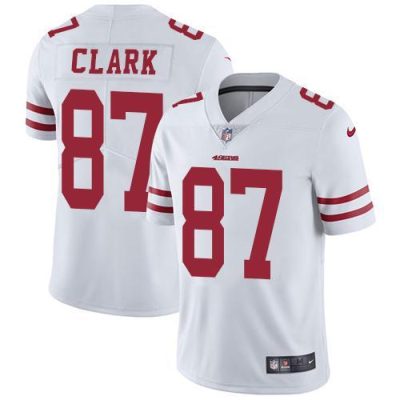 Nike San Francisco 49ers #87 Dwight Clark White Stitched NFL Vapor Untouchable Limited Jersey