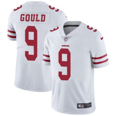Nike San Francisco 49ers #9 Robbie Gould White Stitched NFL Vapor Untouchable Limited Jersey