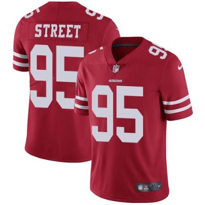 Nike San Francisco 49ers #95 Kentavius Street Red Team Color Stitched NFL Vapor Untouchable Limited Jersey