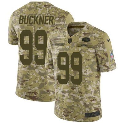 Nike San Francisco 49ers #99 DeForest Buckner Camo Stitched NFL Limited 2018 Salute To Service Jersey
