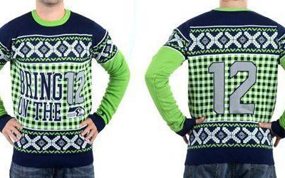 Nike Seahawks #12 Fan Ugly Sweater